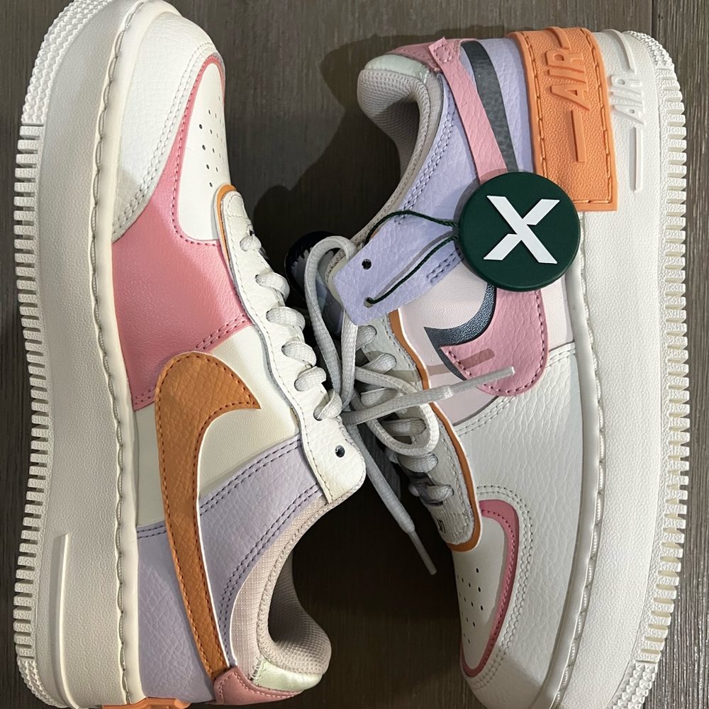Nike Air Force 1 Shadow sneakers in sail/pink glaze